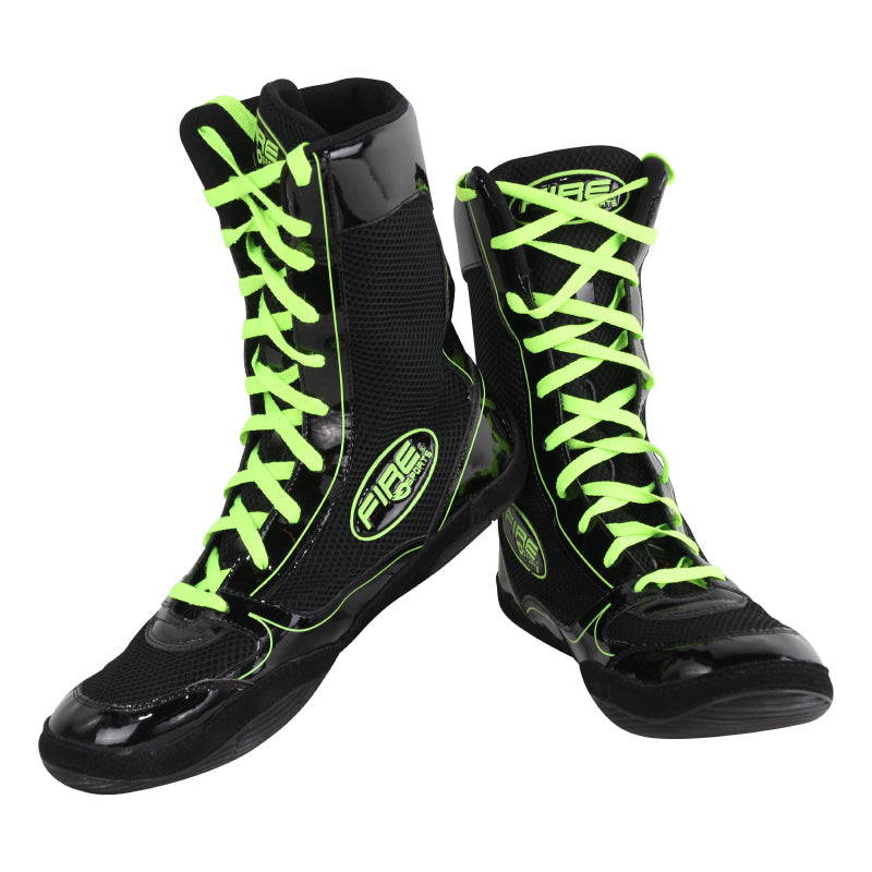 Par de zapatillas o botas largas profesional para Boxeo