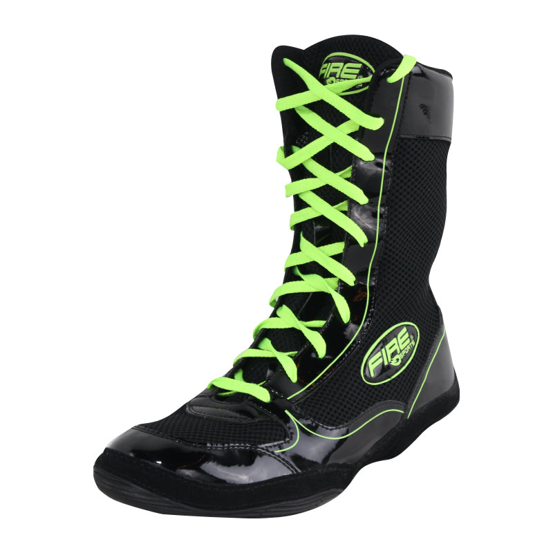 Par de zapatillas o botas largas profesional para Boxeo