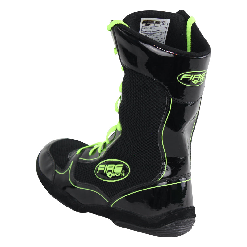 Par de zapatillas o botas largas profesional para Boxeo