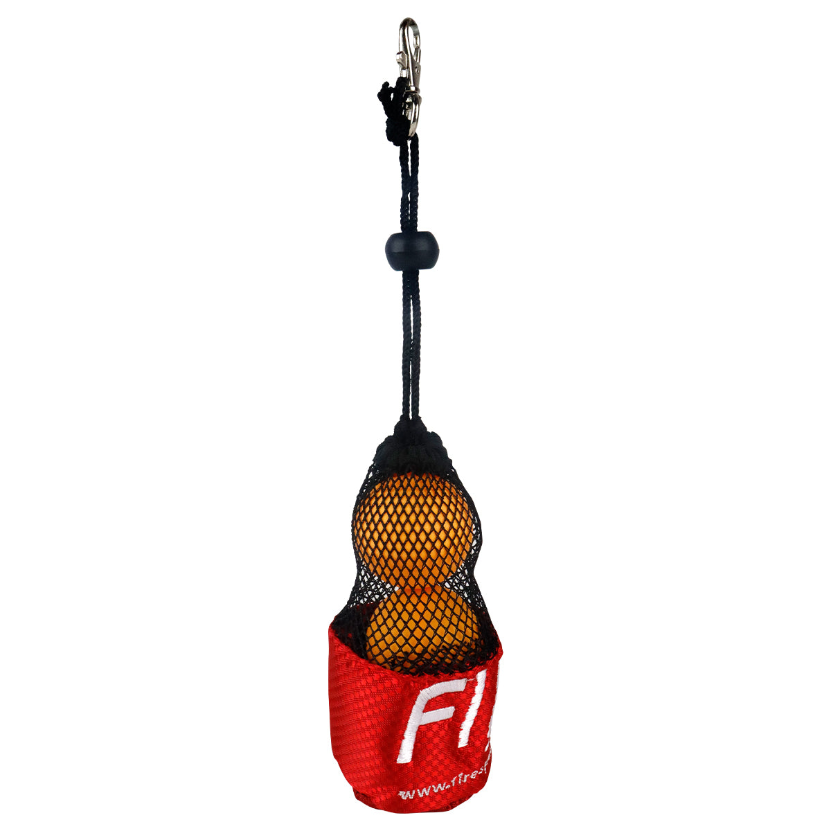 Llavero souvenir en forma de costalito red para 3 pelotas de ping pong