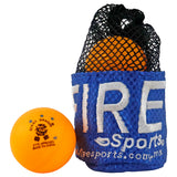 Llavero souvenir en forma de costalito red para 3 pelotas de ping pong