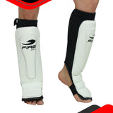 Espinilleras de PIEL TIPO CALCETA para artes marciales