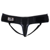 Concha pélvica protectora femenil de PIEL con riñonera, color Solido