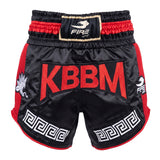 Short de Kick Boxing Fire Sports Negro-Rojo